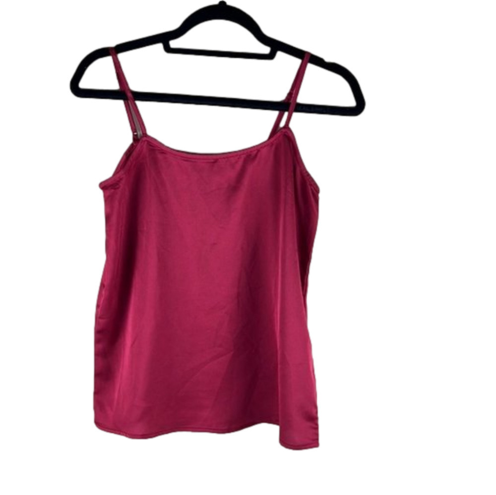 Olivaceous Red  Satin Camisole size Small